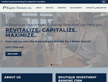 Tablet Screenshot of equitypartnershg.com
